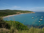 Panoramica di una costa del sud-ovest sardegna