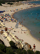 Vista panoramica, spiaggia di Chia