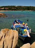 Barca di pescatori in Costa Smeralda